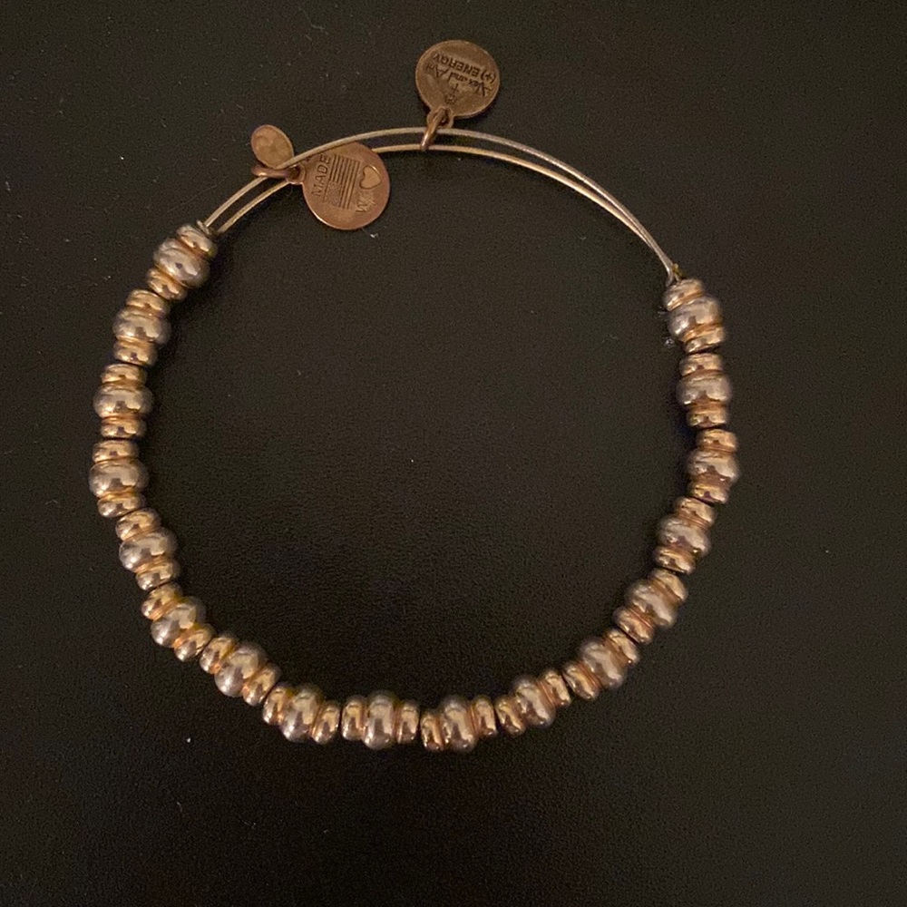 Alex and Ani gold bead bracelet